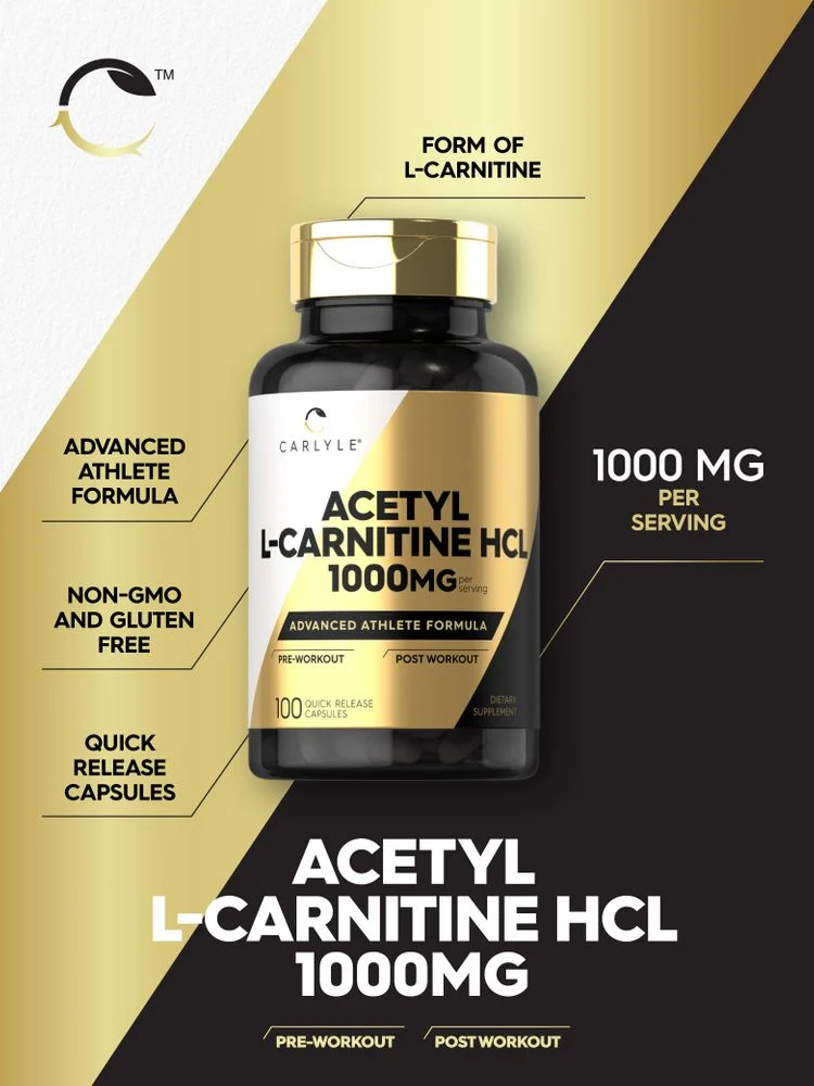 Acetyl L-Carnitine HCL 1000mg per serving | 100 Capsules - Image 4