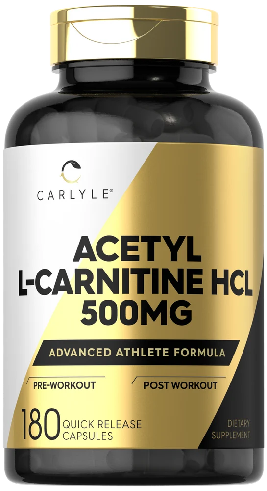 Acetyl L-Carnitine HCL 500mg per serving | 180 Capsules