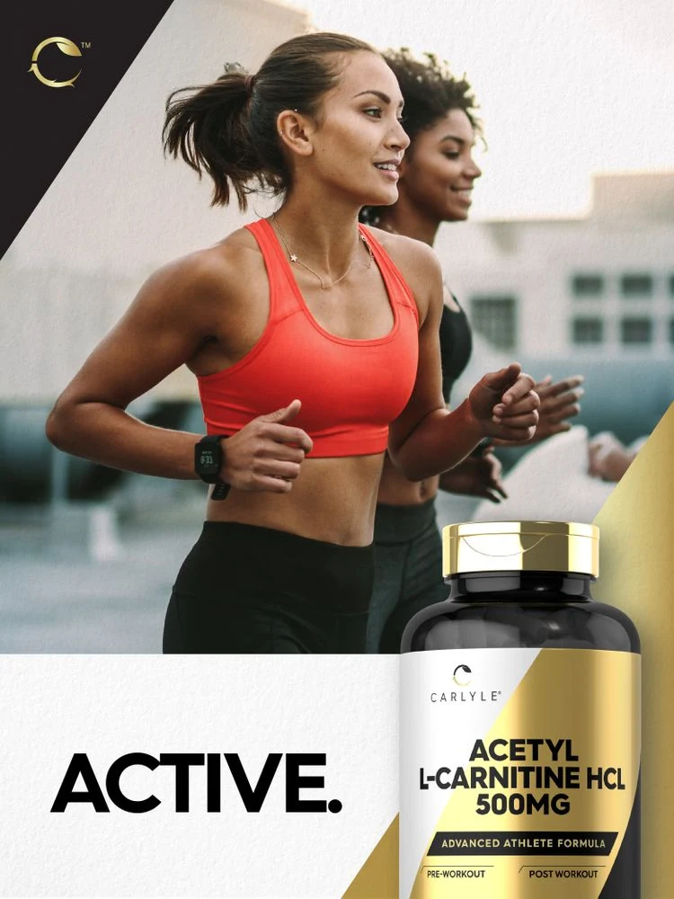 Acetyl L-Carnitine HCL 500mg per serving | 180 Capsules - Image 7