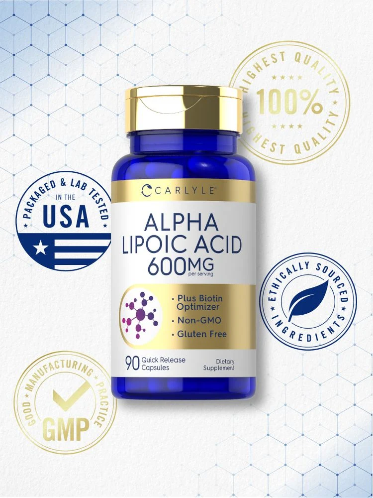 Alpha Lipoic Acid 600mg per serving | 90 Capsules - Image 5