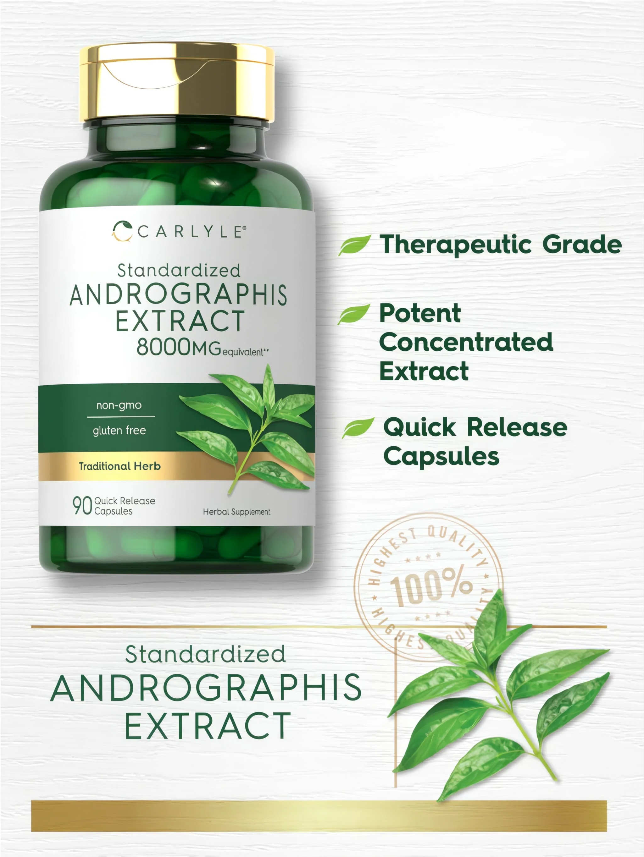 Andrographis Paniculata | 90 Capsules - Image 4