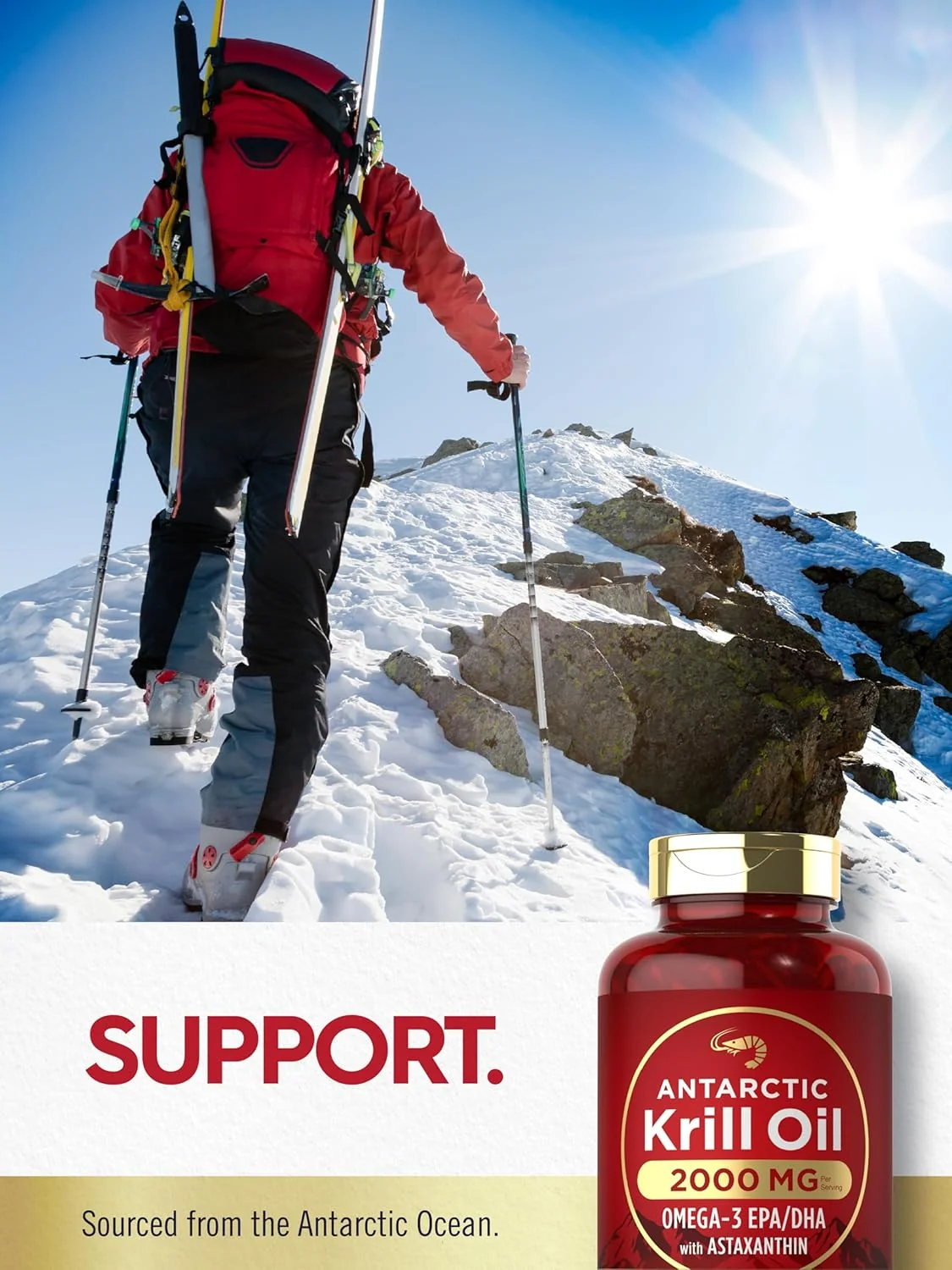 Antarctic Krill Oil 2000mg per serving | 120 Softgels - Image 6