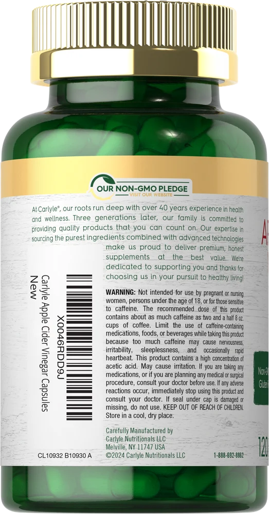 Apple Cider Vinegar | 120 Capsules - Image 3