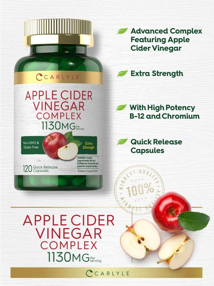 Apple Cider Vinegar | 120 Capsules - Image 4