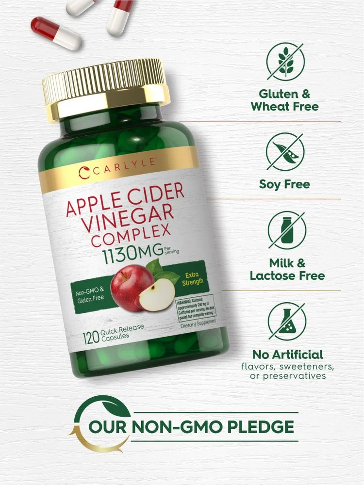 Apple Cider Vinegar | 120 Capsules - Image 5