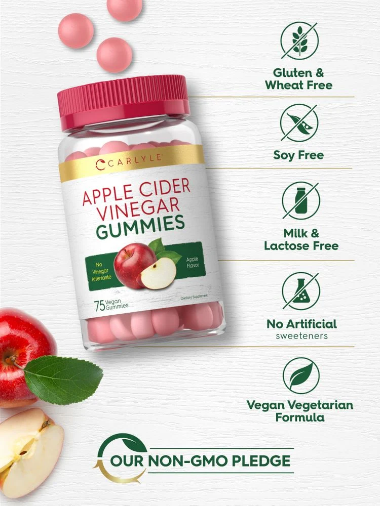 Apple Cider Vinegar 600mg per serving | 75 Gummies - Image 5
