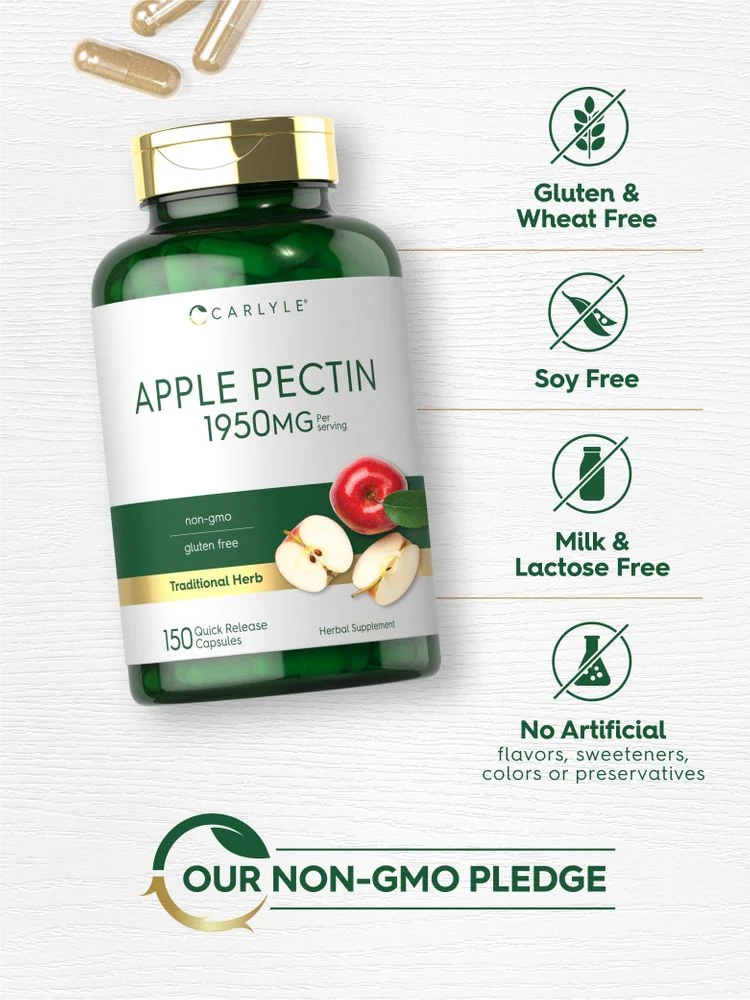 Apple Pectin 1950mg per serving | 150 Capsules - Image 4