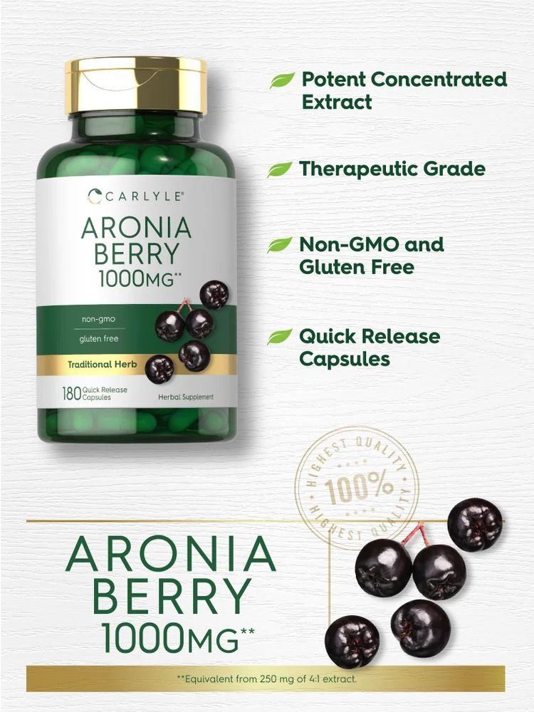 Aronia Berry | 180 Capsules - Image 3