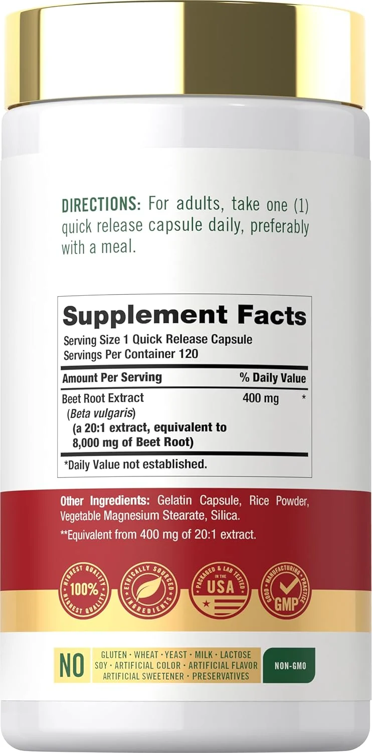 Beet Root | 120 Capsules - Image 2