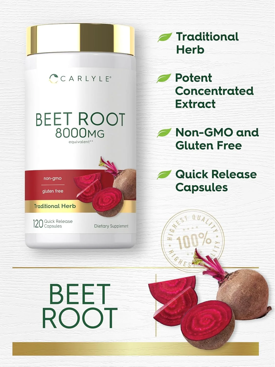Beet Root | 120 Capsules - Image 4