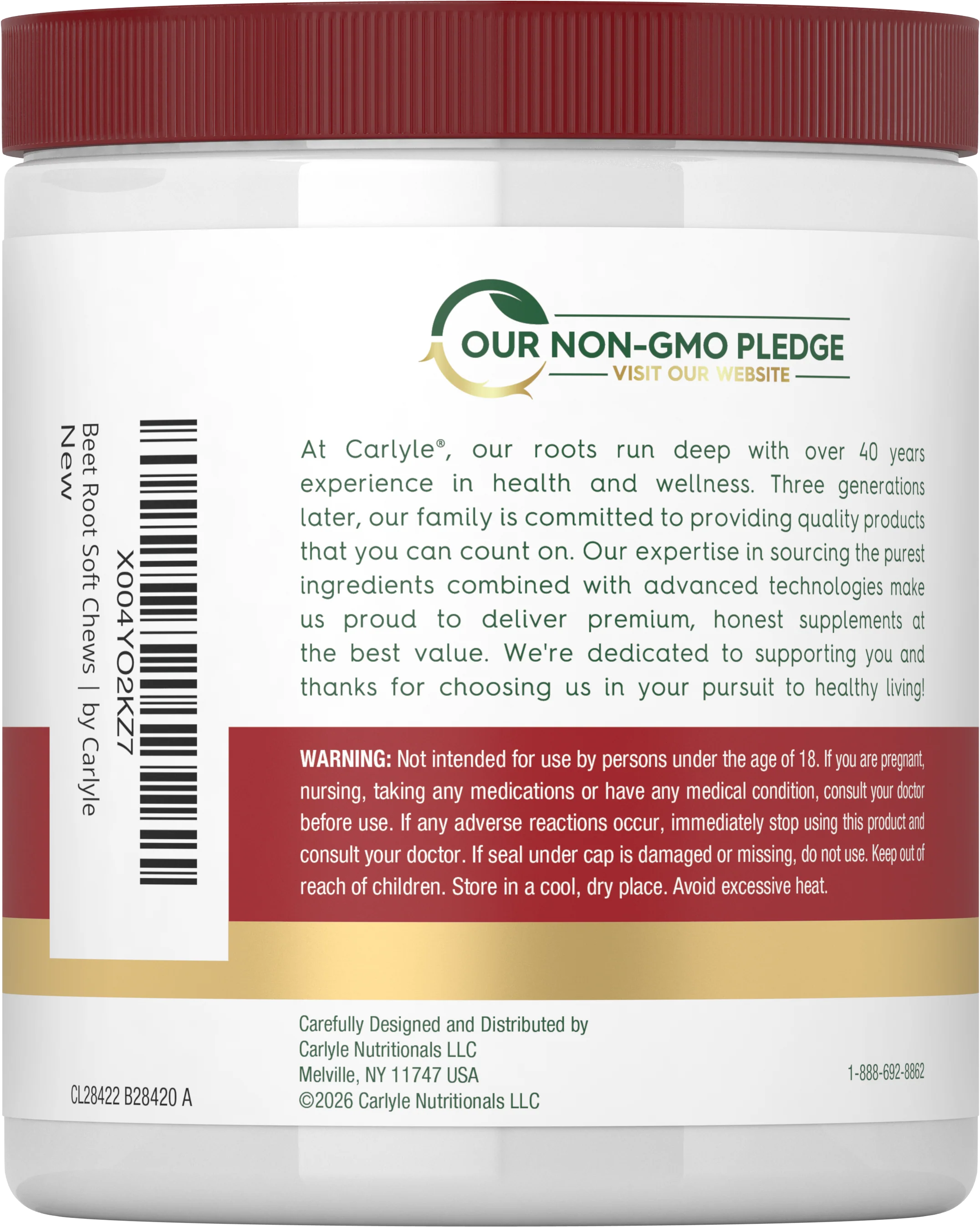 Beet Root Soft Chews | 60 Count - Image 3