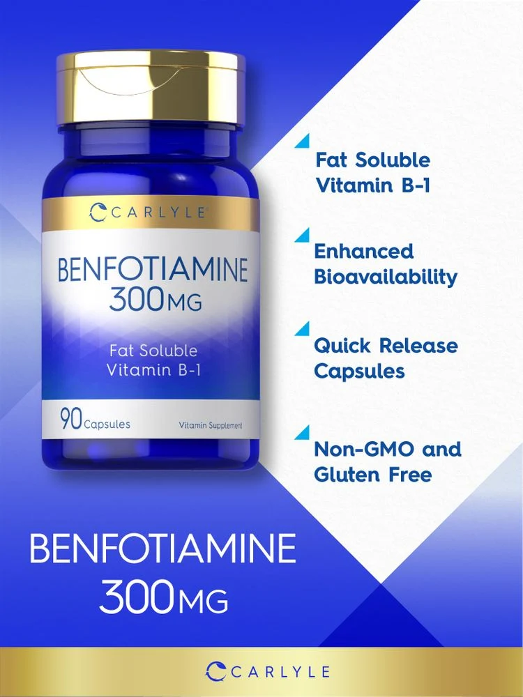 Benfotiamine 300mg | 90 Capsules - Image 3