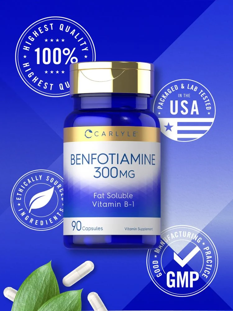 Benfotiamine 300mg | 90 Capsules - Image 5