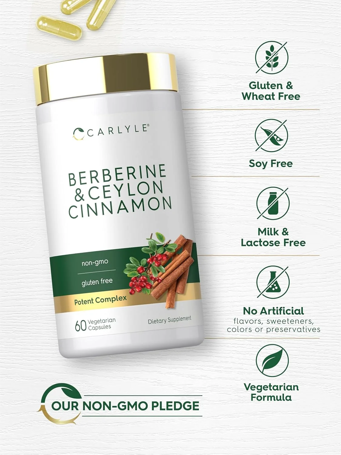 Berberine with Ceylon Cinnamon | 60 Capsules - Image 5