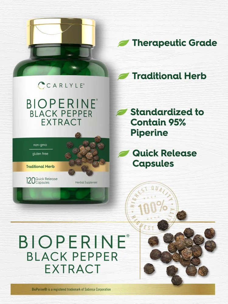 Bioperine 10mg | 120 Capsules - Image 4
