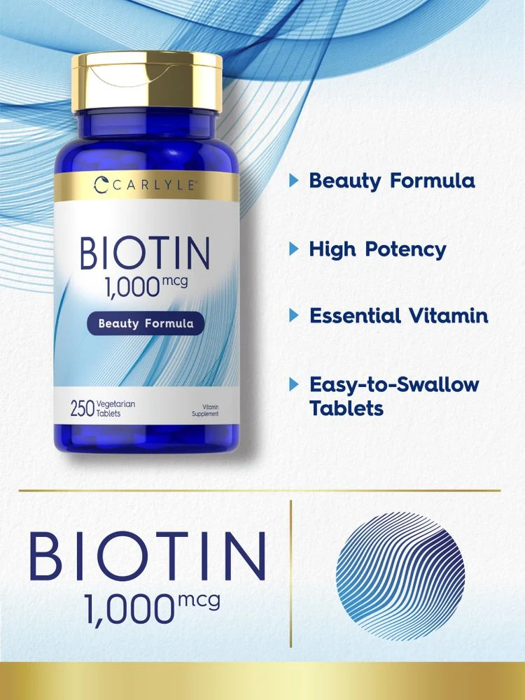 Biotin 1000mcg | 250 Tablets - Image 3