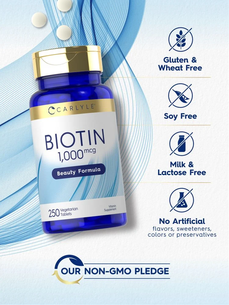 Biotin 1000mcg | 250 Tablets - Image 4
