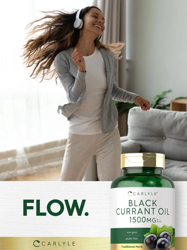 Black Currant Oil 1500mg per serving | 200 Softgels - Image 6