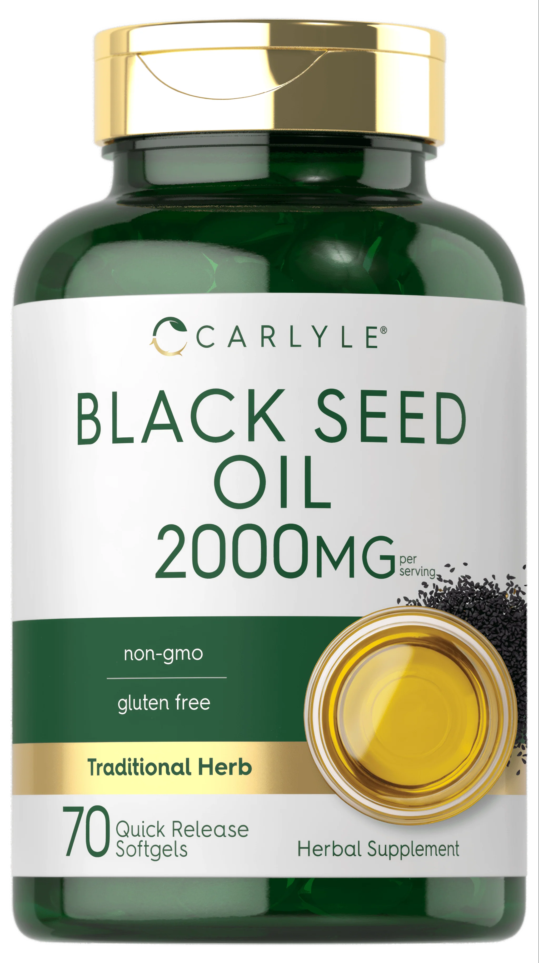 Black Seed Oil 2000mg per serving | 70 Softgels
