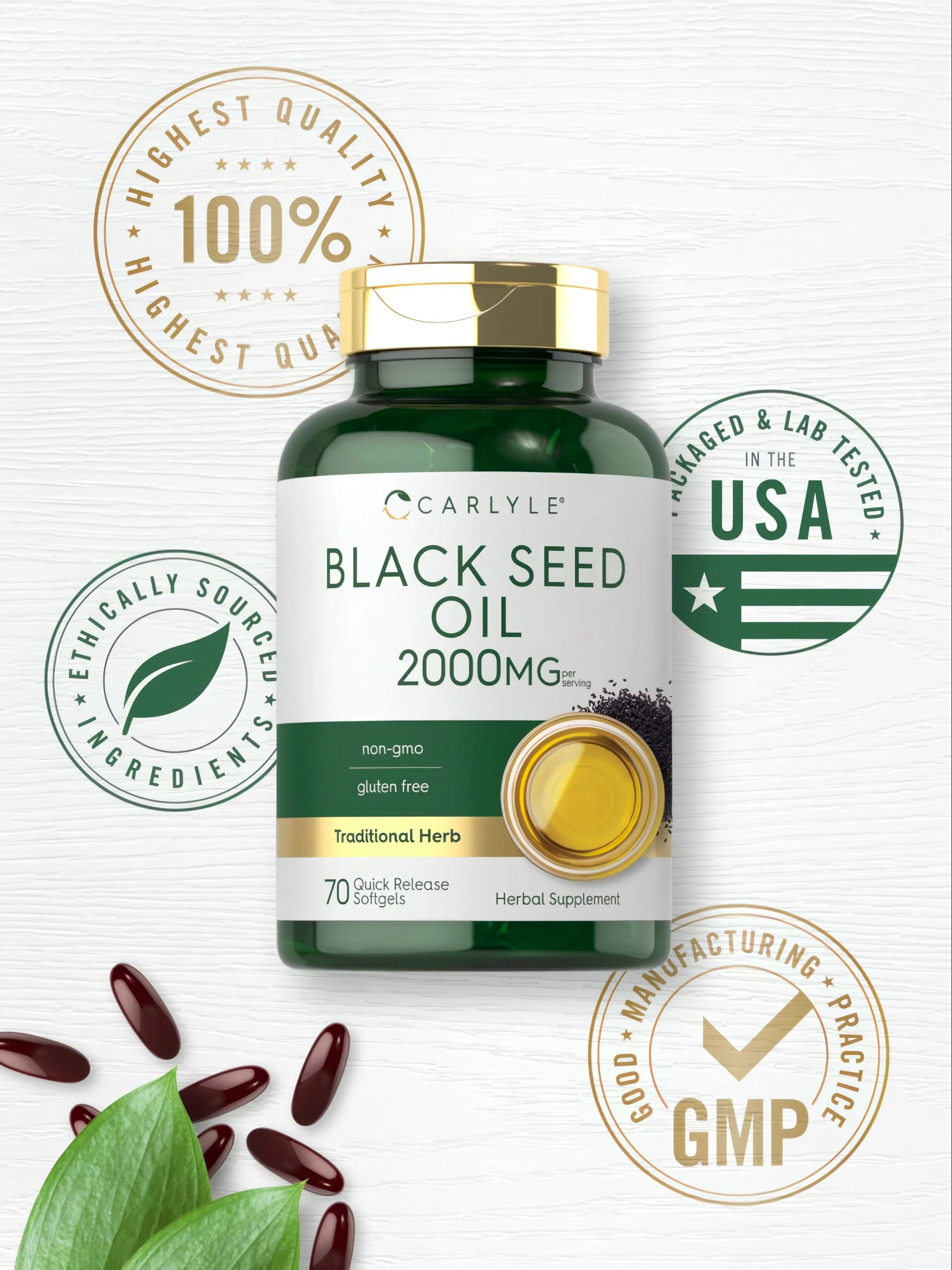 Black Seed Oil 2000mg per serving | 70 Softgels - Image 6
