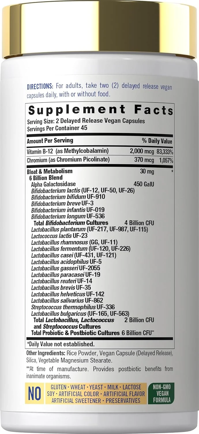 Bloat and Metabolism Probiotic | 90 Capsules - Image 2