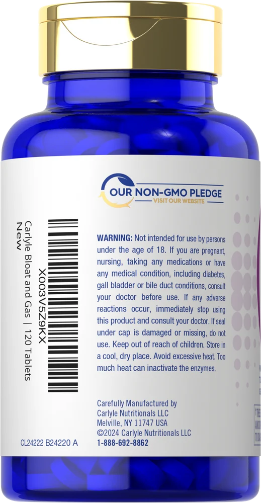Bloat & Gas Support | 120 Tablets - Image 3