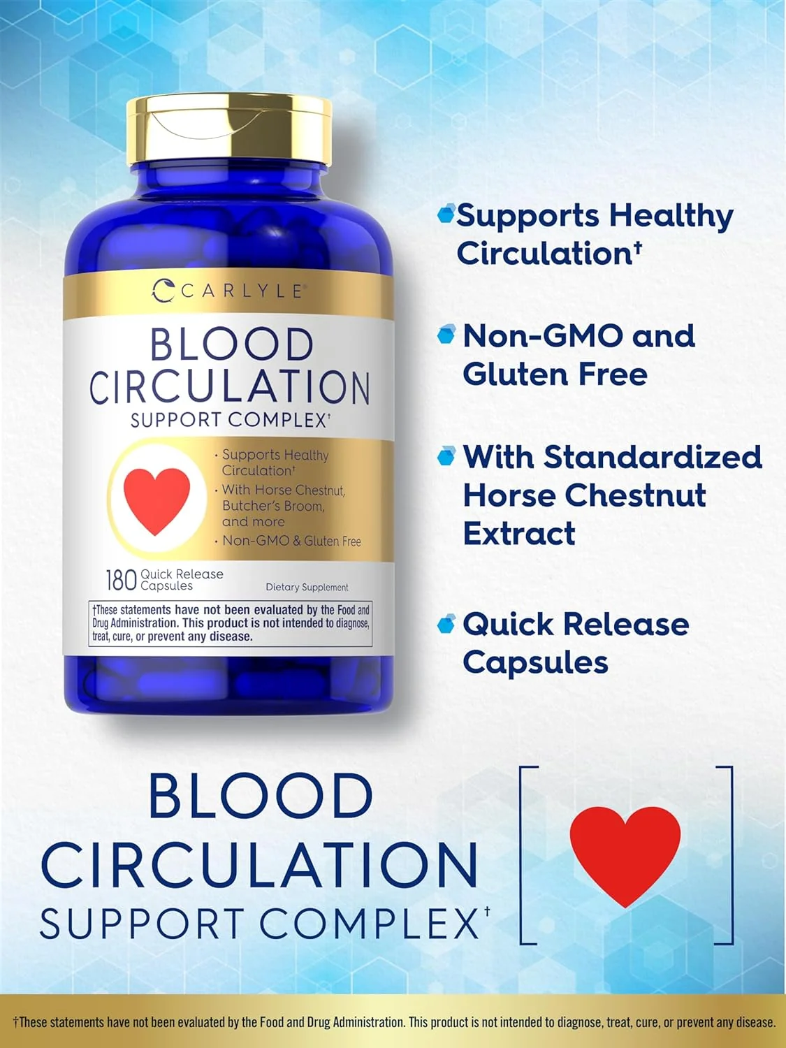 Blood Circulation Support Complex | 180 Capsules - Image 4