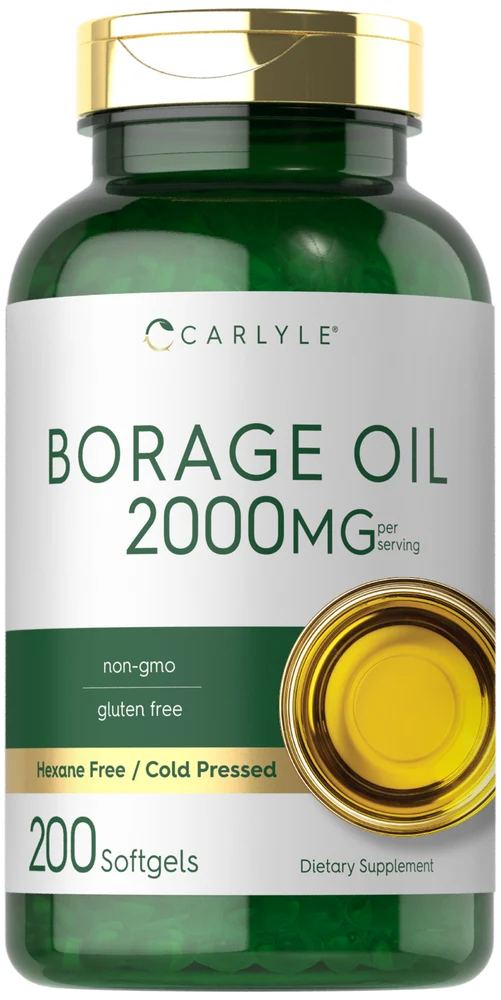 Borage Oil 2000mg per serving | 200 Softgels