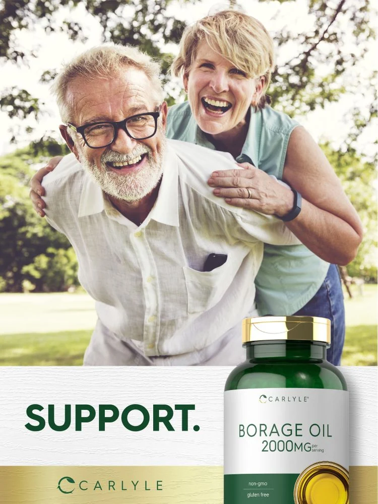 Borage Oil 2000mg per serving | 200 Softgels - Image 7