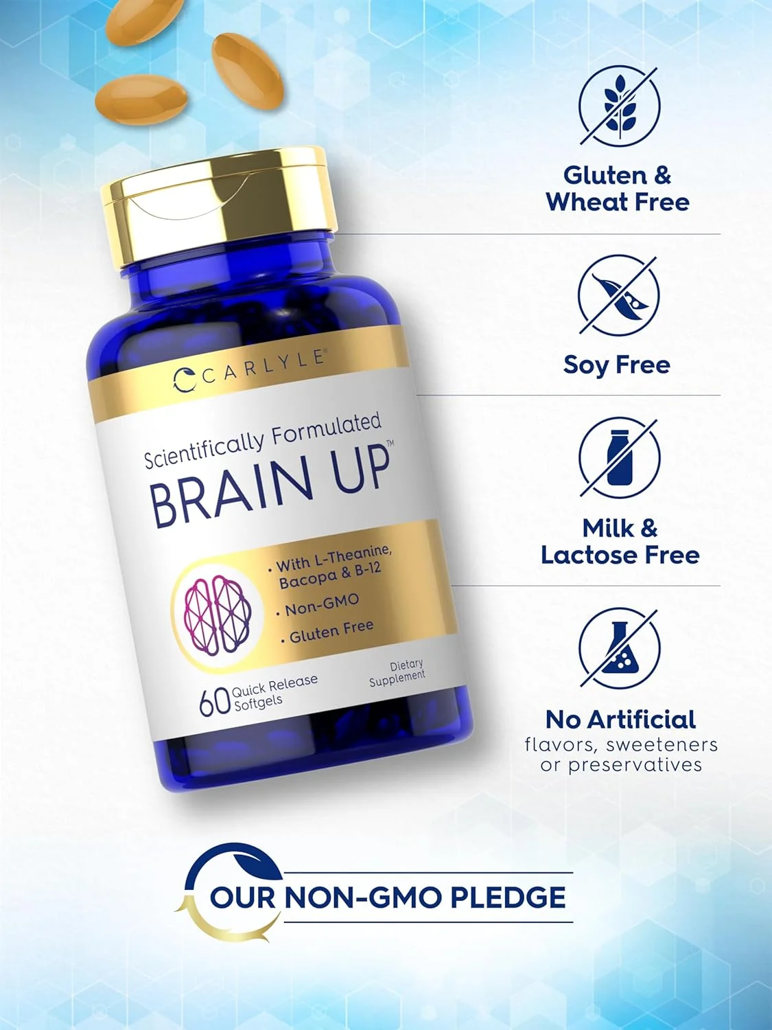 Brain Up Supplement | 60 Softgels - Image 5