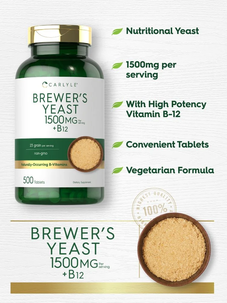 Brewers Yeast 1500mg per serving | 500 Tablets - Image 3