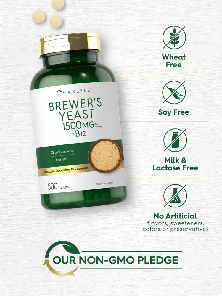 Brewers Yeast 1500mg per serving | 500 Tablets - Image 4