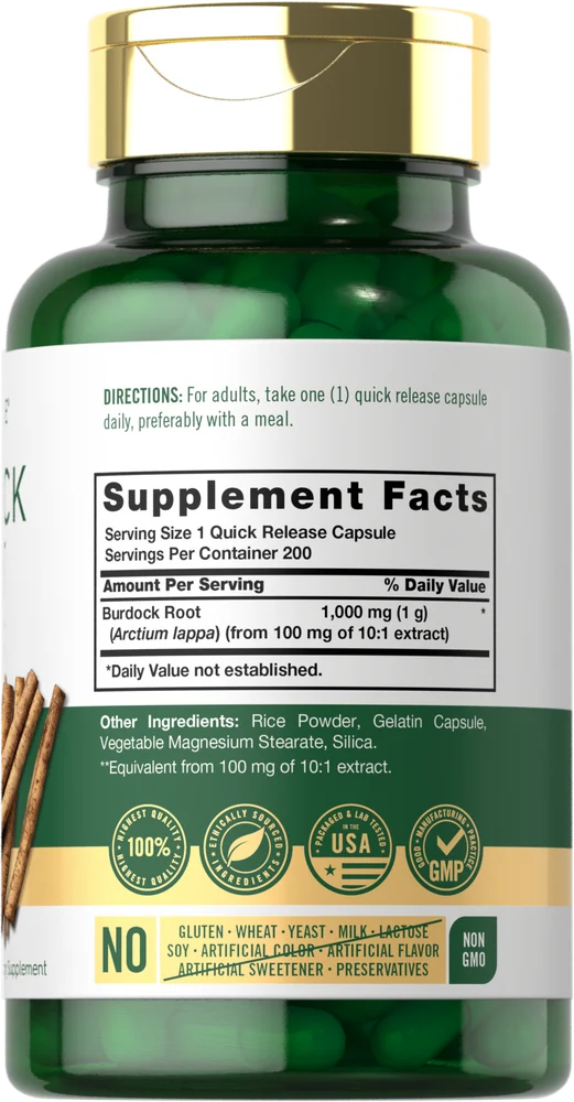 Burdock Root | 200 Capsules - Image 2