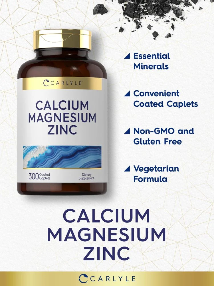 Calcium Magnesium Zinc | 300 Caplets - Image 4
