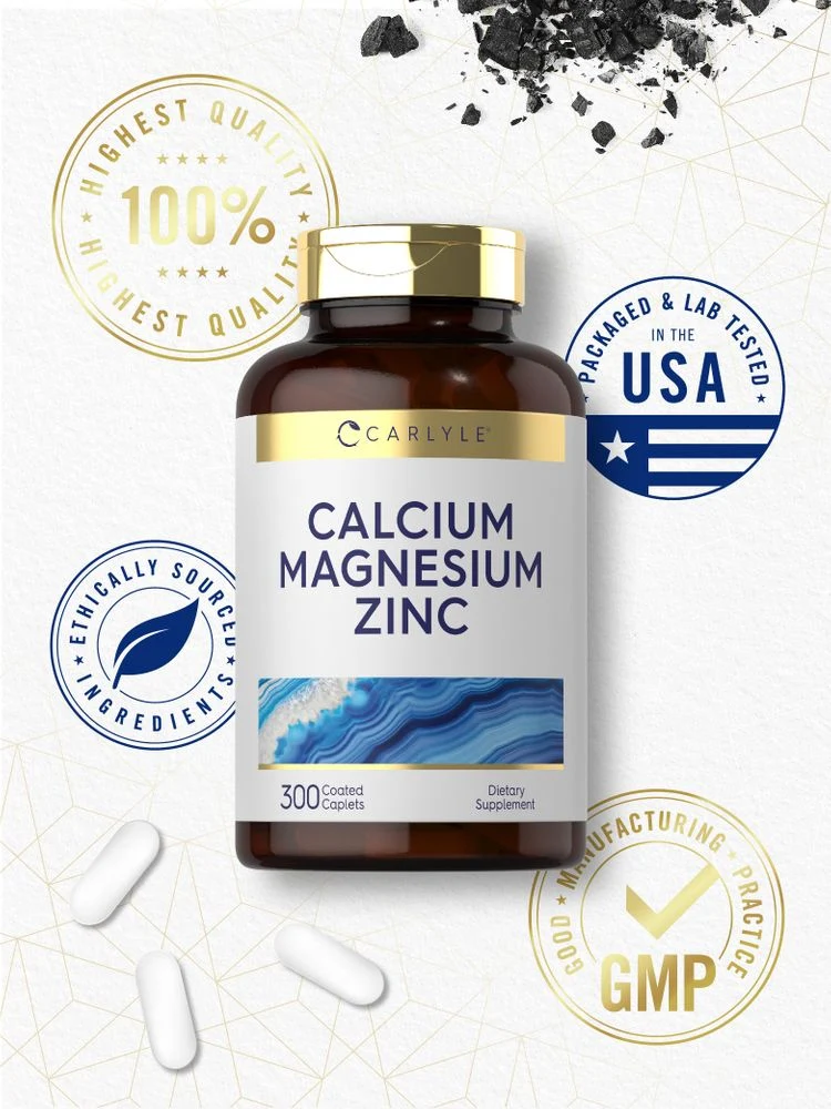 Calcium Magnesium Zinc | 300 Caplets - Image 6