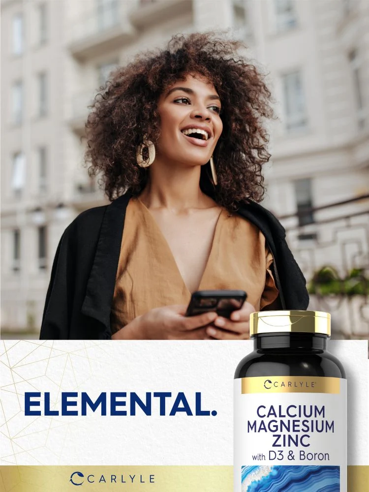 Calcium Magnesium Zinc with Vitamin D3 and Boron | 300 Caplets - Image 7