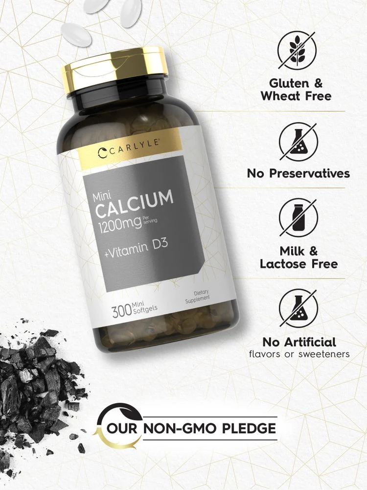 Calcium with Vitamin D-3 | 300 Softgels - Image 4