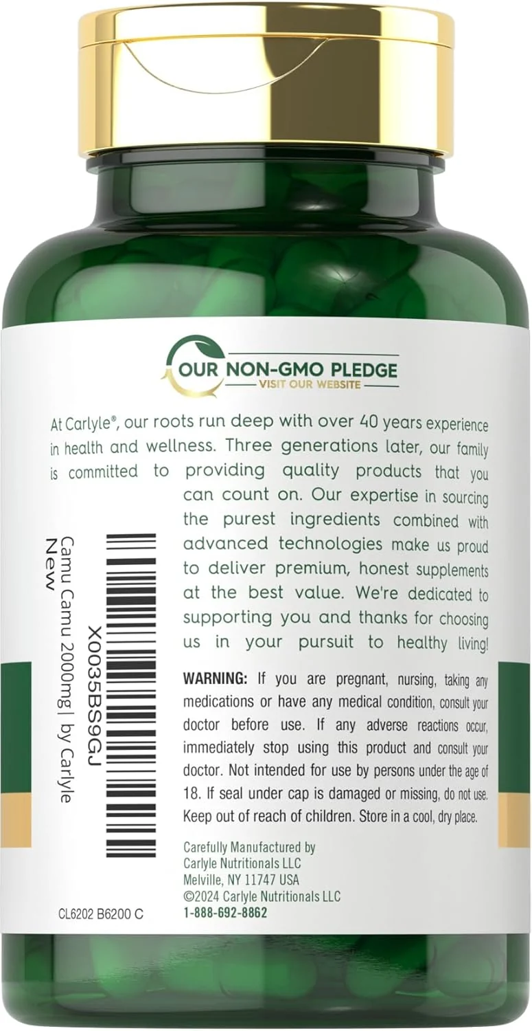 Camu Camu with Vitamin C | 150 Capsules - Image 3