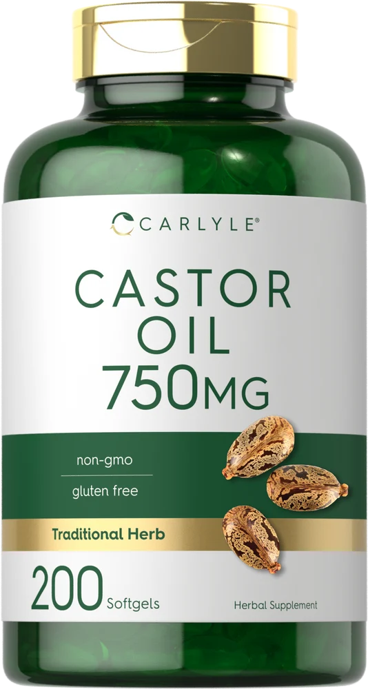 Castor Oil 750mg | 200 Softgels