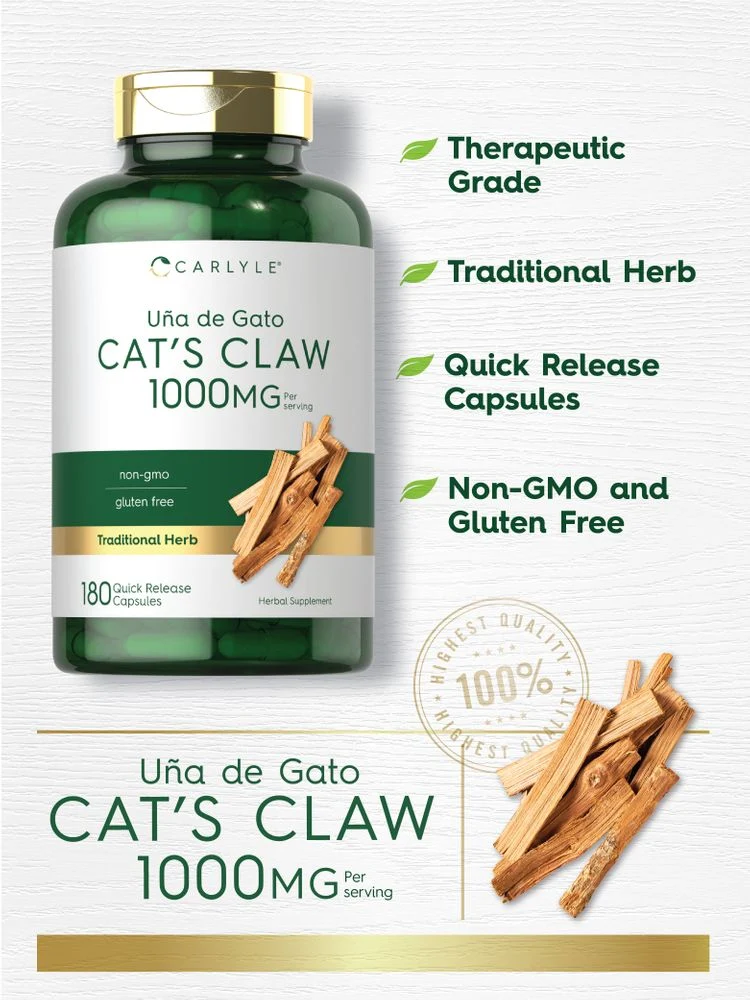 Cat's Claw 1000mg per serving | 180 Capsules - Image 3