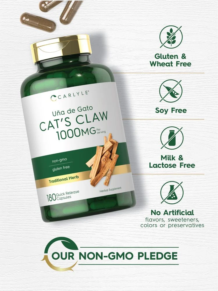 Cat's Claw 1000mg per serving | 180 Capsules - Image 4