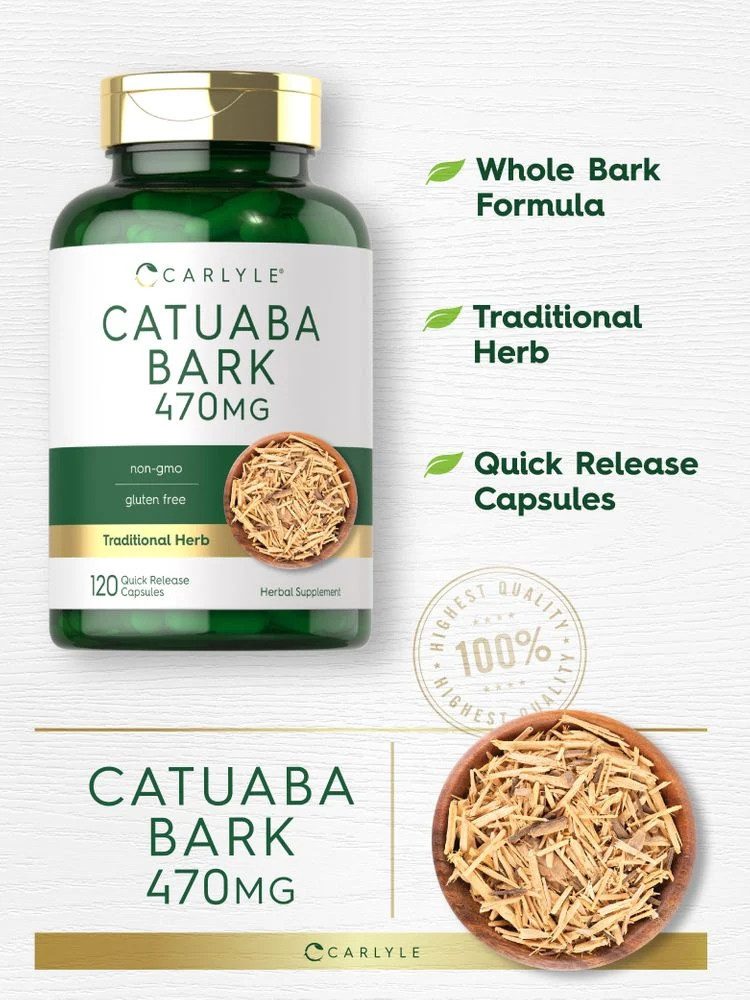 Catuaba Bark 470mg | 120 Capsules - Image 3