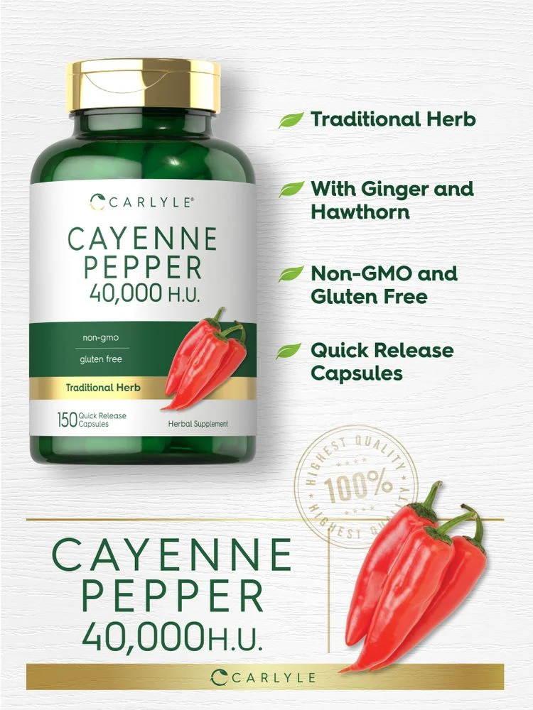 Cayenne Pepper Supplement | 150 Capsules - Image 4