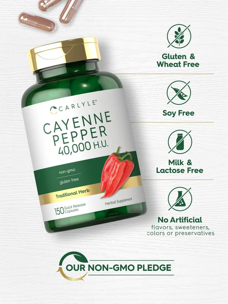 Cayenne Pepper Supplement | 150 Capsules - Image 5