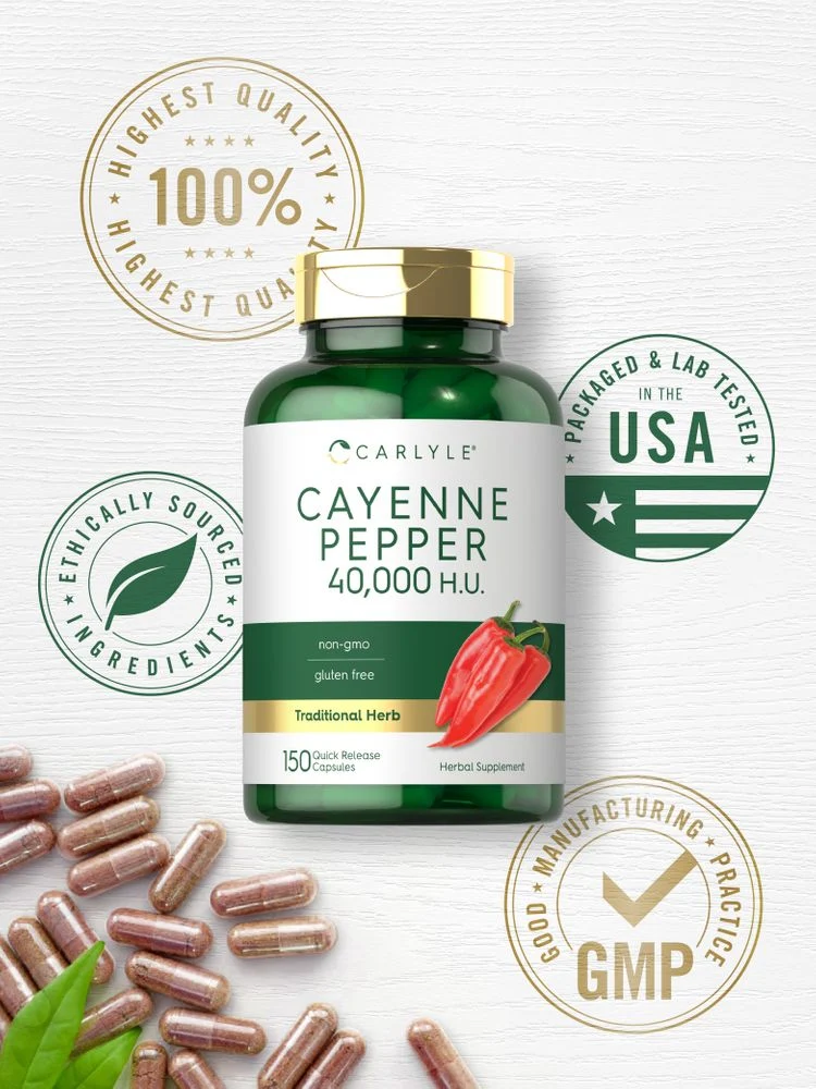 Cayenne Pepper Supplement | 150 Capsules - Image 6
