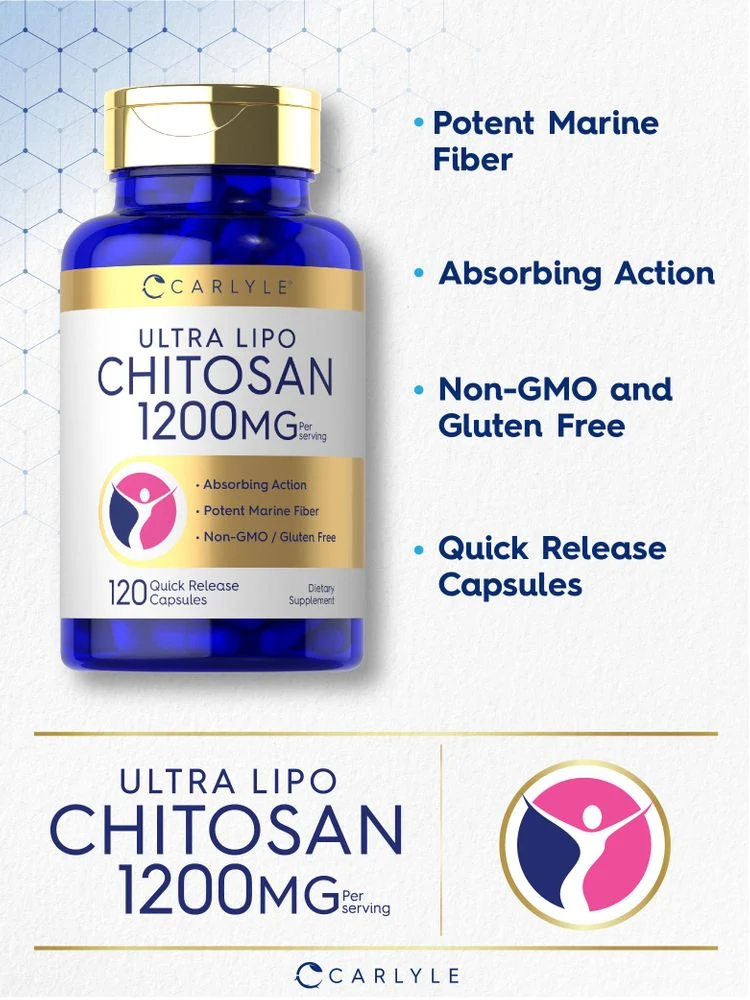 Chitosan 1200mg per serving | 120 Capsules - Image 3