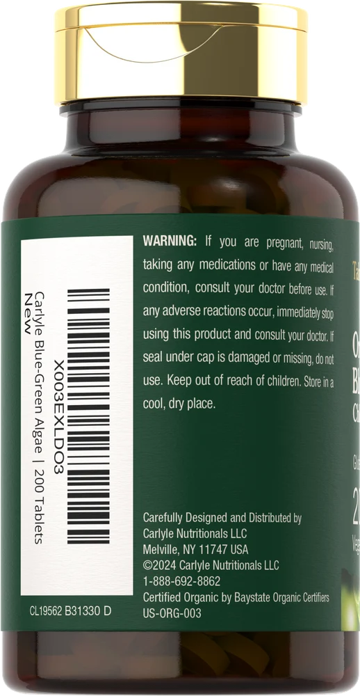 Chlorella Blue Green Algae 250mg | 200 Tablets - Image 3
