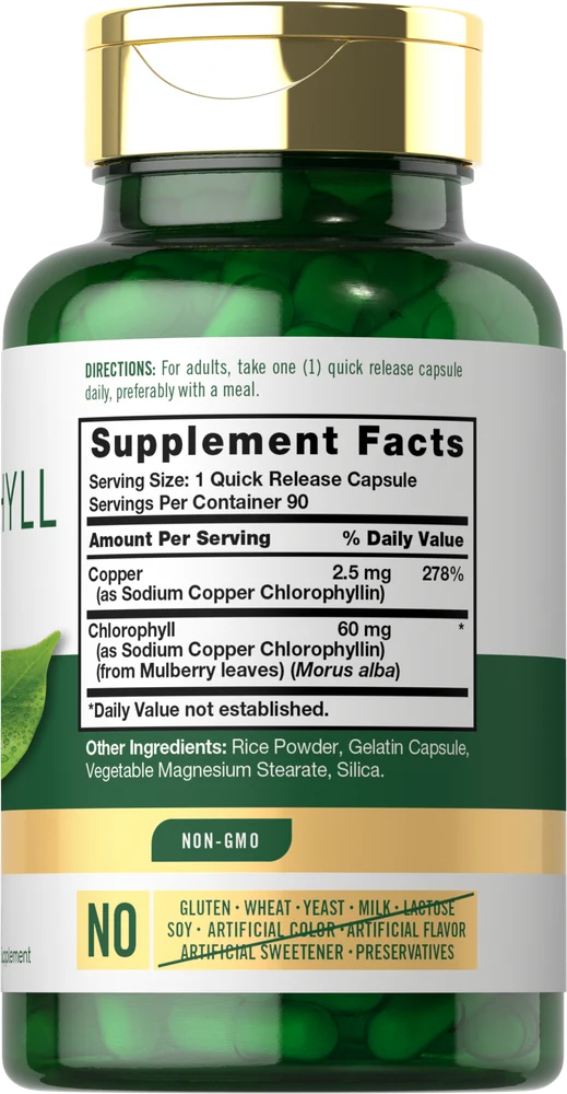 Chlorophyll | 90 Capsules - Image 2