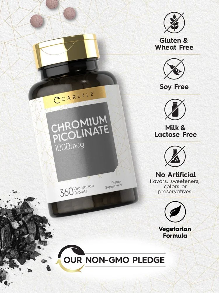 Chromium Picolinate 1000mcg | 360 Tablets - Image 4