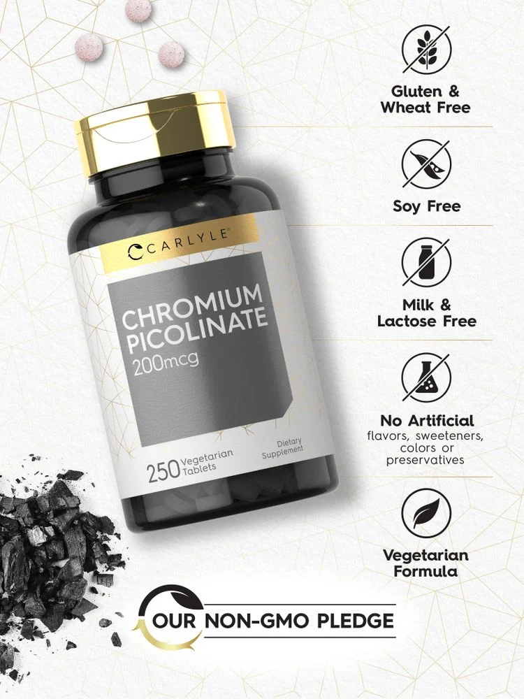 Chromium Picolinate 200mcg | 250 Tablets - Image 4